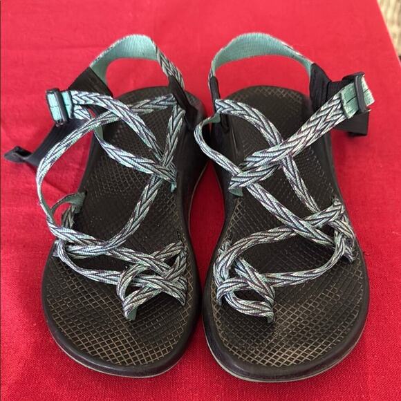 Chaco Women's Strappy Sandals - navy and Teal - Picture 1 of 5